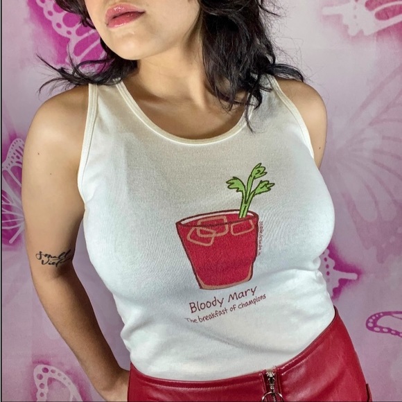Y2k Bloody Marry Tank top - Picture 5 of 5